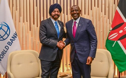 President William Ruto with World Bank Group President Ajay Banga