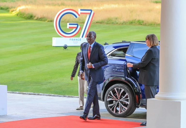 Ruto arrives in France for G7 Summit