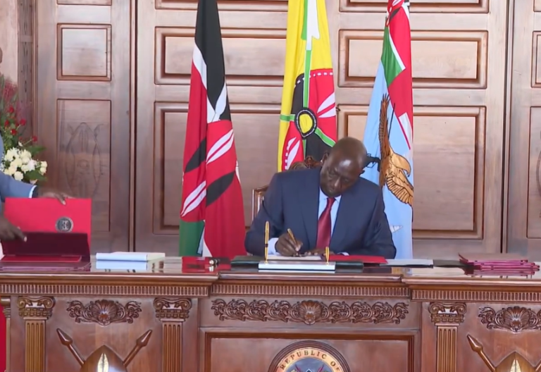 Ruto signs Division of Revenue bill 2026 into law
