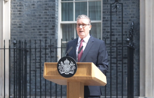 Sir Keir Starmer delivering his resignation statement as Labour leader and UK Prime Minister. PHOTO/Screengrab by People Daily Digital/@Keir_Starmer/X