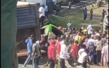 Several feared dead in trailer-matatu accident on Bungoma-Eldoret Highway