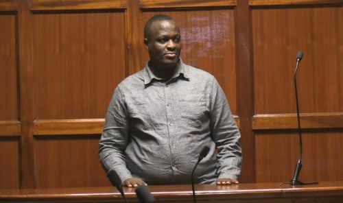 Christopher Munene appears before Milimani Chief Magistrate Lucas Onyina on Monday, June 15, 2026.PHOTO/Zipporah Ngwatu