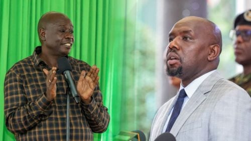 A photo collage of Rigathi Gachagua (Left) and Kipchumba Murkomen (Right). PHOTO/https://web.facebook.com/OnesimusKipchumbaMurkomen, https://web.facebook.com/OnesimusKipchumbaMurkomen