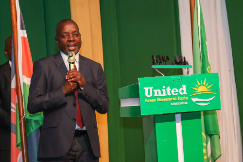 Funyula MP Wilberforce Oundo speaks at Ufungamano House during a high-profile State of the Nation dialogue convened by former CJ David Maraga. PHOTO/@dkmaraga/X