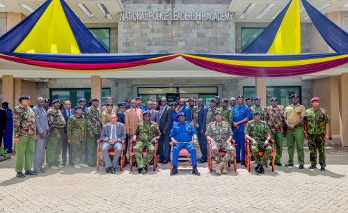 Inspector-General of Police Douglas Kanja, after a high-level security summit at the National Police Leadership Academy in Ng’ong on June 16, 2026. PHOTO/@NPSOfficial_KE/X