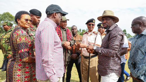 Interior Cabinet Secretary Kipchumba Murkomen arriving at Ang'ata on Wednesday, June 24, 2026. PHOTO/@kipmurkomen/X