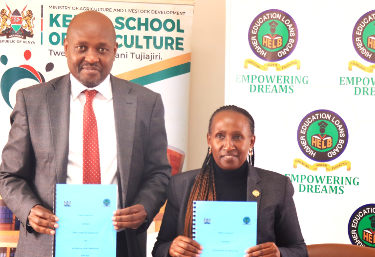 HELB, Kenya School of Agriculture launch student revolving fund