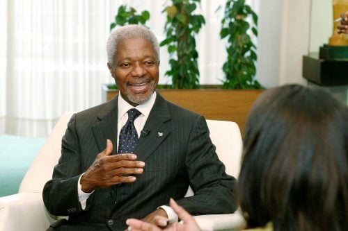 The late peace ambassador Kofi Annan. PHOTO/https://web.facebook.com/kofiannanofficial