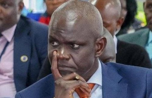 NTSA DG Nashon Kondiwa during a past event attended by Interior Ministry officials. PHOTO/https://web.facebook.com/InteriorMinistryKenya