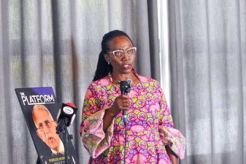 PLP Leader Martha Karua speaks during a past event. PHOTO/https://web.facebook.com/MarthaKarua