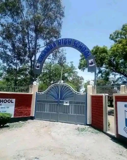 A front-view of Chianda Boys High School gate. PHOTO/https://web.facebook.com/profile.php?id=61569481206139