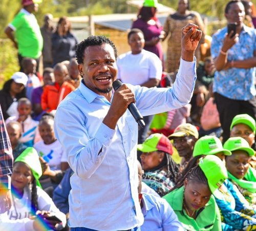 Mumias East MP Peter Salasya was speaking in Ol Kalou while campaigning for the DCP candidate. PHOTO/https://www.facebook.com/peter.eunice.509