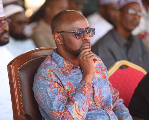 Ali Maalim Mohamed addresses parents, teachers and residents during Parents' Day celebrations at Mandera Integrated Academy on Saturday, July 18, 2026. PHOTO/https://www.facebook.com/H.E Dr. Ali Maalim