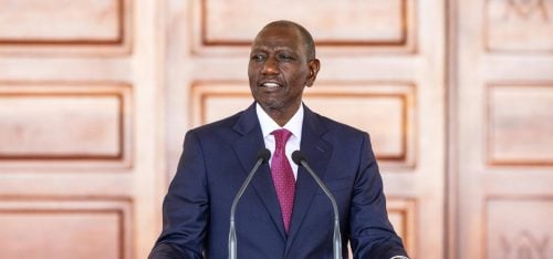 President William Ruto addresses the nation during an event at State House, Nairobi, Kenya. PHOTO/https://www.facebook.com/williamsamoei