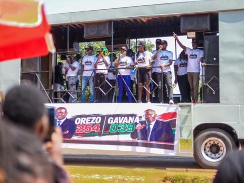 Westland MP Tim Wanyonyi's campaign vechles endorsing edwin sifuna's presidential bid. PHOTO//https://www.facebook.com/Makalijn8