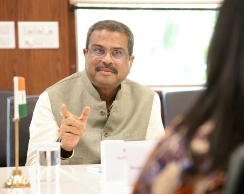 Dharmendra Pradhan during a past event. PHOTO@dpradhanbjpX