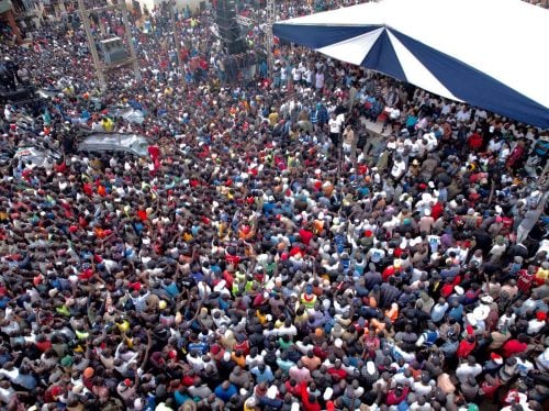 Nairobi Senator Edwin Sifuna who doubles as one of Linda Mwananchi leaders during a rally organised in Trans Nzoia on Sartuday, July 25, 2026. PHOTO/https://web.facebook.com/EdwinWSifuna