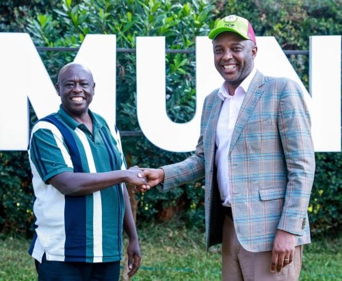 Rigathi Gachagua welcomes Irungu Kang'ata to DCP on Friday, July 24, 2026. PHOTO/https://www.facebook.com/DPGachagua