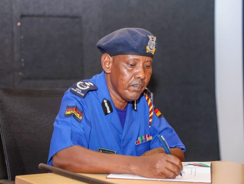 Coast Regional Police Commander Ali Nuno during a past event. PHOTO/@PoliceKE/X