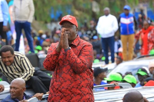 Jubilee Deputy Party Leader Fred Matiang'i gestures during a past engagement. PHOTO/@RealMatiangi/X