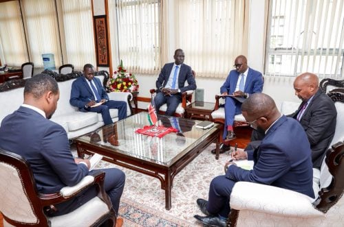 Foreign Affairs PS Korir Singoie during a meeting with the South Sudan ambassador on Tuesday, July 7, 2026. PHOTO//@SingoeiAKorir/X
