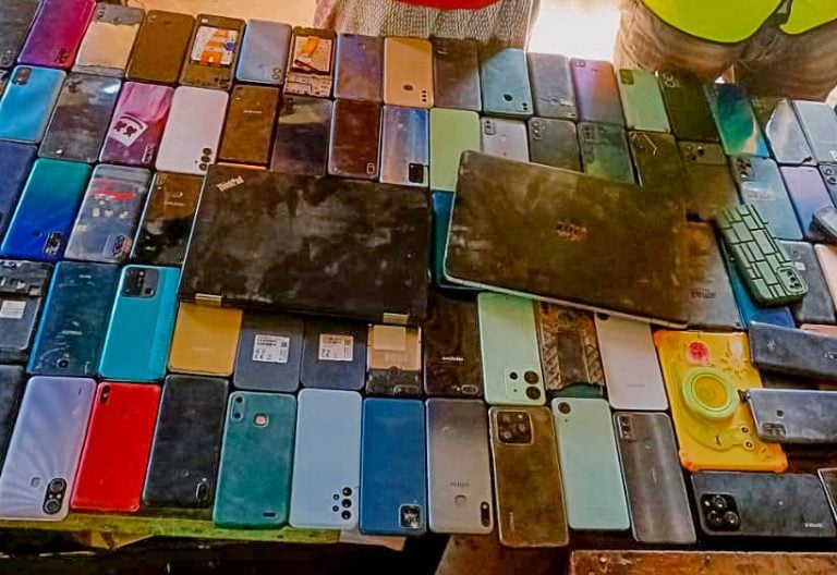 Police recover 105 phones, 2 laptops during Garissa security operation