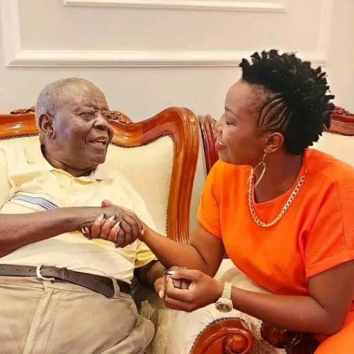 A past photo of business mogul Ibrahim Ambwere together with his daughter and media personality Melody Sinzore. PHOTO//https://www.facebook.com/profile.php?id=100044367971984