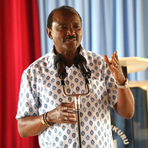 Wiper Patriotic Front party leader Kalonzo Musyoka during a church service in Kitui on Sunday, July 26, 2026. PHOTO/@skm/X