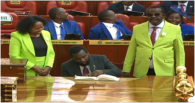 Sammy Douglas Kamau Ngotho sworn in as Ol Kalou MP