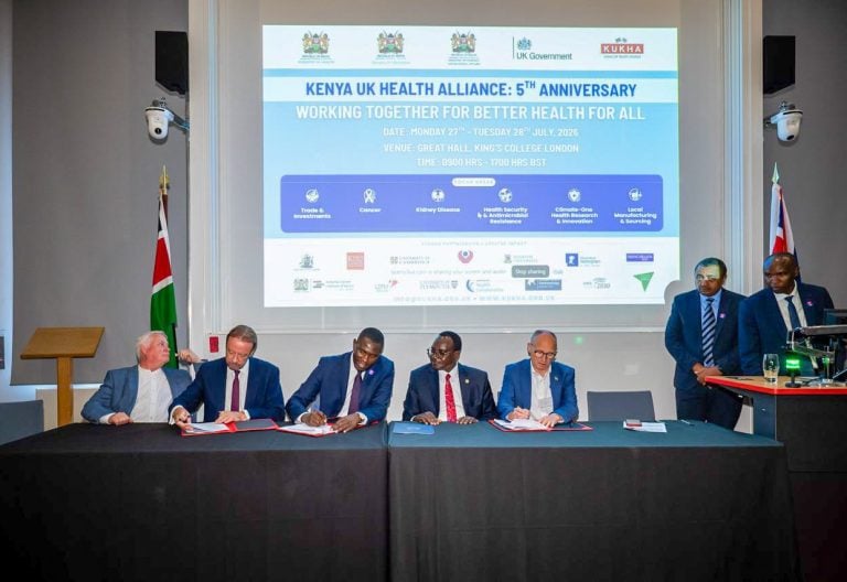Kenya signs renewed five-year health alliance with UK