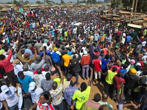 Linda Mwananchi Rally in Western on Saturday, July 25,2026.PHOTO/@HonWamboka/X