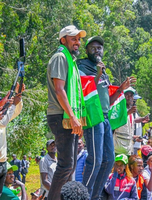John Methu and Karungo Thang'wa. PHOTO/https://web.facebook.com/JohnMuhiaMethu