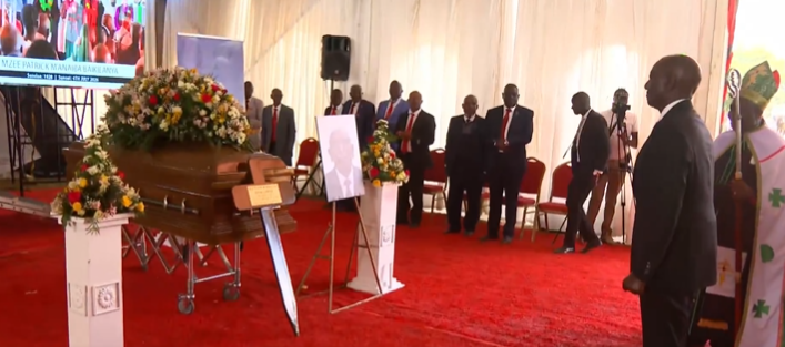 Ruto attends burial of Igembe North MP Julius Taitumu’s father