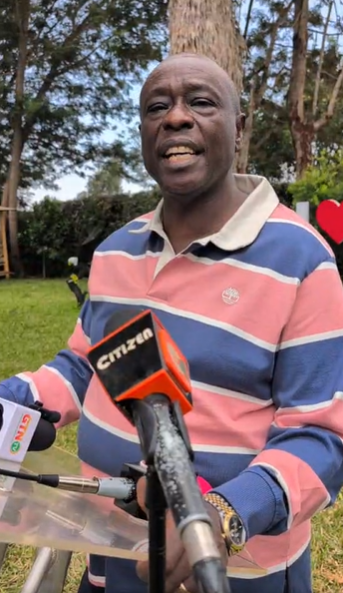 DCP Leader Rigathi Gachagua speaks from Wamunyoro home in Nyeri about the status of the Ol Kalou by-election. PHOTO/Screengrab by People Daily Digital from Facebook by @DPGachagua