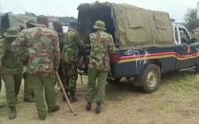 Ol Kalou residents force police officers to open bags over election materials claims