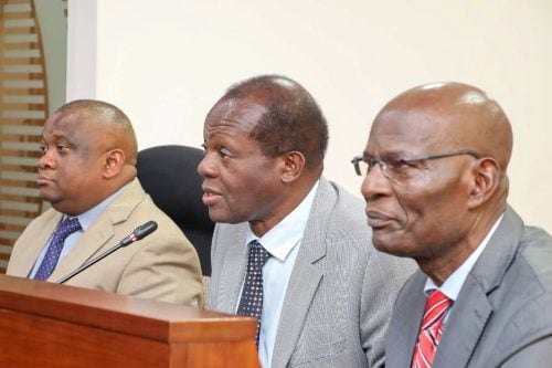 Former Rarieda MP Raphael Tuju addresses the National Assembly Finance and National Planning Committee chaired by Molo MP Kuria Kimani on Tuesday, July 28, 2026. PHOTO//https://www.facebook.com/ParliamentKE