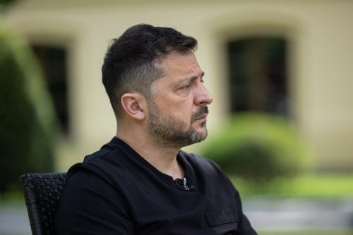 Volodymyr Zelenskyy during a past event. PHOTO@ZelenskyyUa/X
