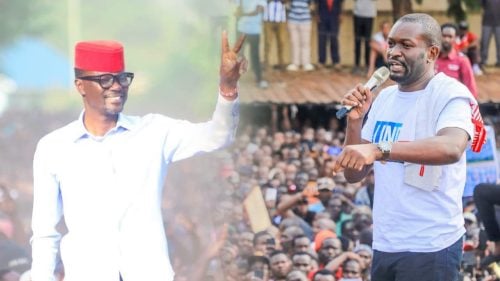 A photo collage of Didmus Barasa (Left) and Edwin Sifuna (Right). PHOTO/https://web.facebook.com/EdwinWSifuna, https://web.facebook.com/didmusbarasamutua