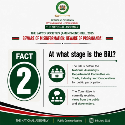 An infographic explaining the Sacco Amendment Bill in detail. PHOTO/https://web.facebook.com/ParliamentKE