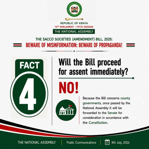An infographic explaining the Sacco Amendment Bill in detail. PHOTO/https://web.facebook.com/ParliamentKE