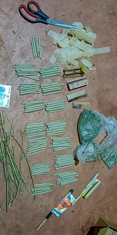 Rolls of bhang recovered during a police operation. PHOTO/@NPSOfficial_KE/X