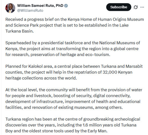 Statement by William Ruto