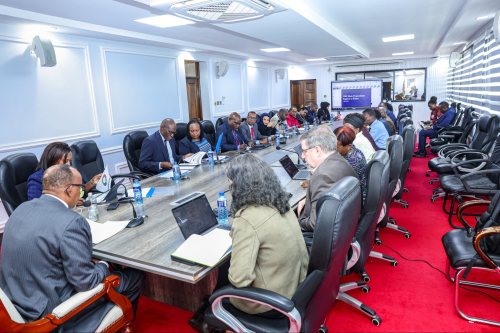Health Cabinet Secretary Aden Duale, leading a meeting with US representatives on Thursday, July 2, 2026. PHOTO/@MOH_Kenya/X