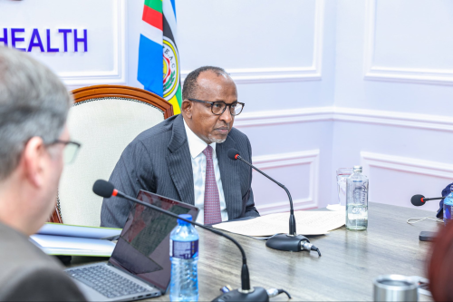 Health Cabinet Secretary Aden Duale, leading a meeting with US representatives on Thursday, July 2, 2026. PHOTO/@MOH_Kenya/X