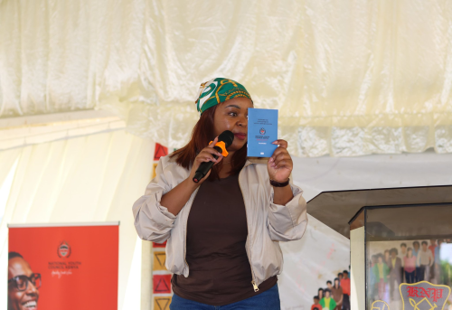 CEO of the National Youth Council, Gloria Wawira, during a past event. PHOTO/@NYC_YouthVoice/X