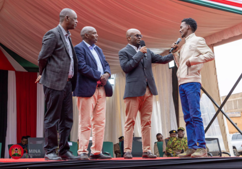 Interior Princpal Secretary Raymond Omollo during the launch of NYOTA programme phase two in Marsbait County on Friday, July 10, 2026. PHOTO/https://www.facebook.com/drrayomollo